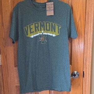 Rivalry Threads Vermont Graphic Tee - Green and Yellow, Mens M